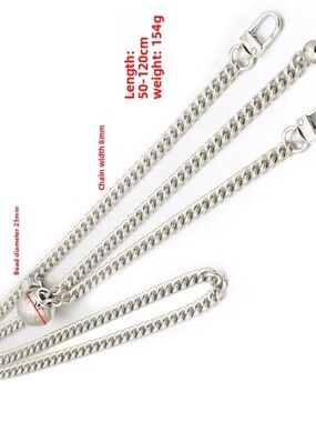 Unbranded silver-Tone Bag Chain Replacement Strap